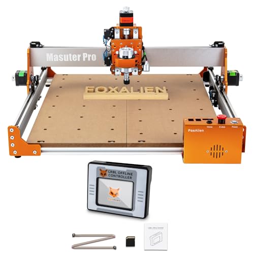 FoxAlien Masuter Pro 3-axis CNC Router Machine with 2.4 inch